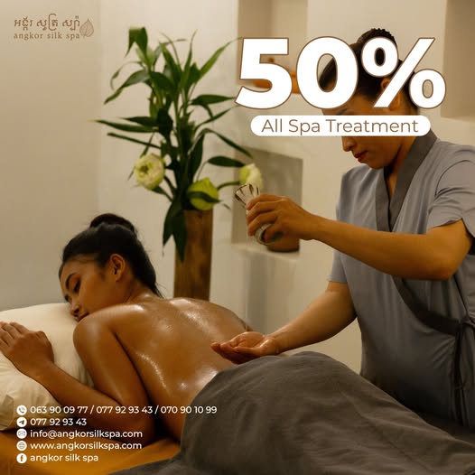 Special promotion at Angkor silk spa