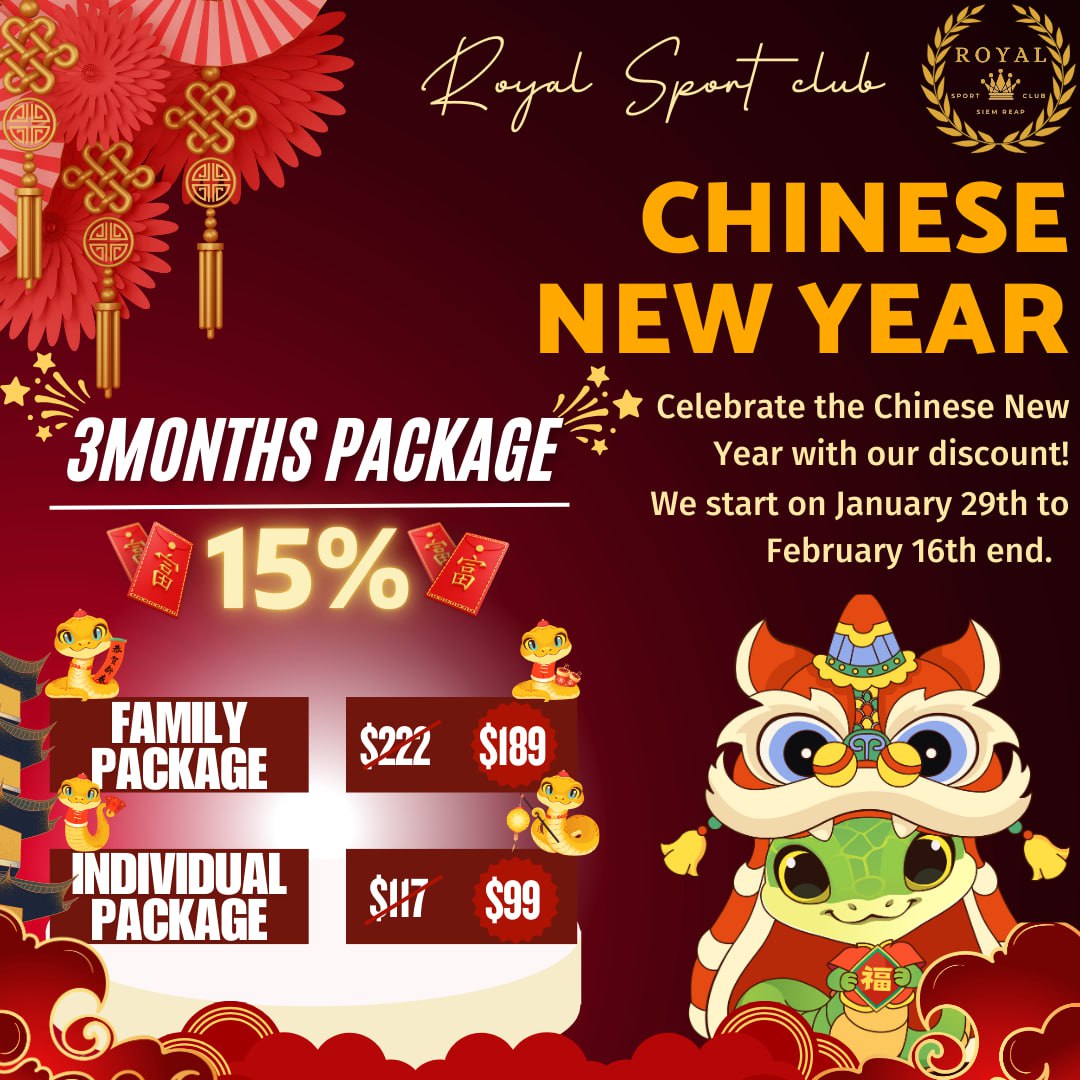 Chinese New Year Promotion at Royal Sport Club